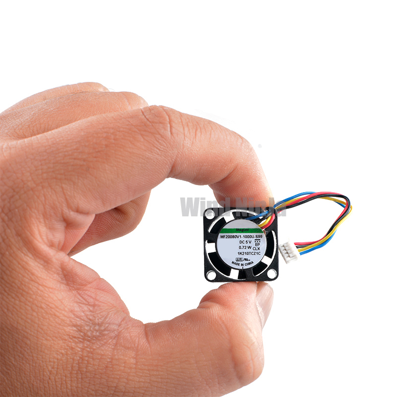 Pi 4 Case - (2 pièces) MF20080V1-1000U-S99, ventilateur microsilencieux de