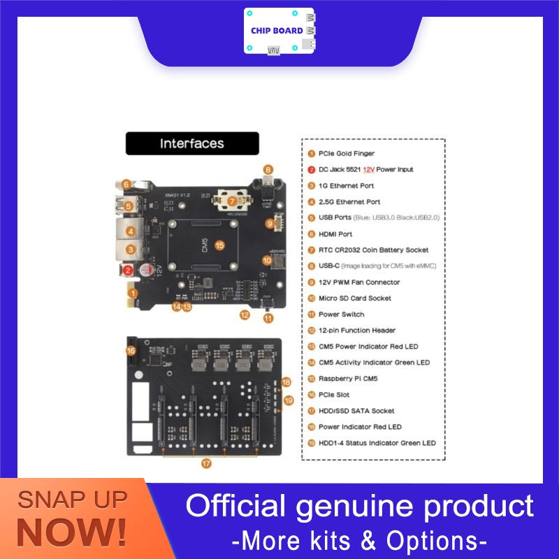 Geekworm XNAS1 Raspberry Pi CM - Raspberry Pi 4 avis et prix