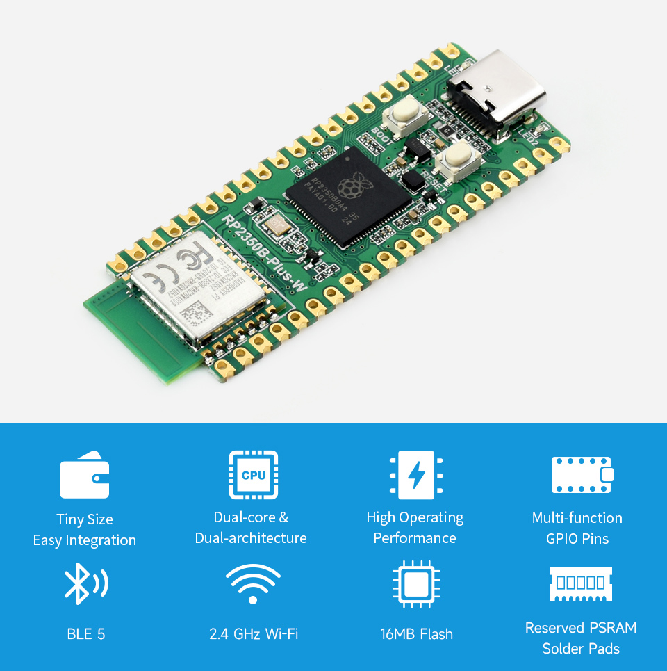 Carte de développement RP2350B - Raspberry Pi Kit avis et prix